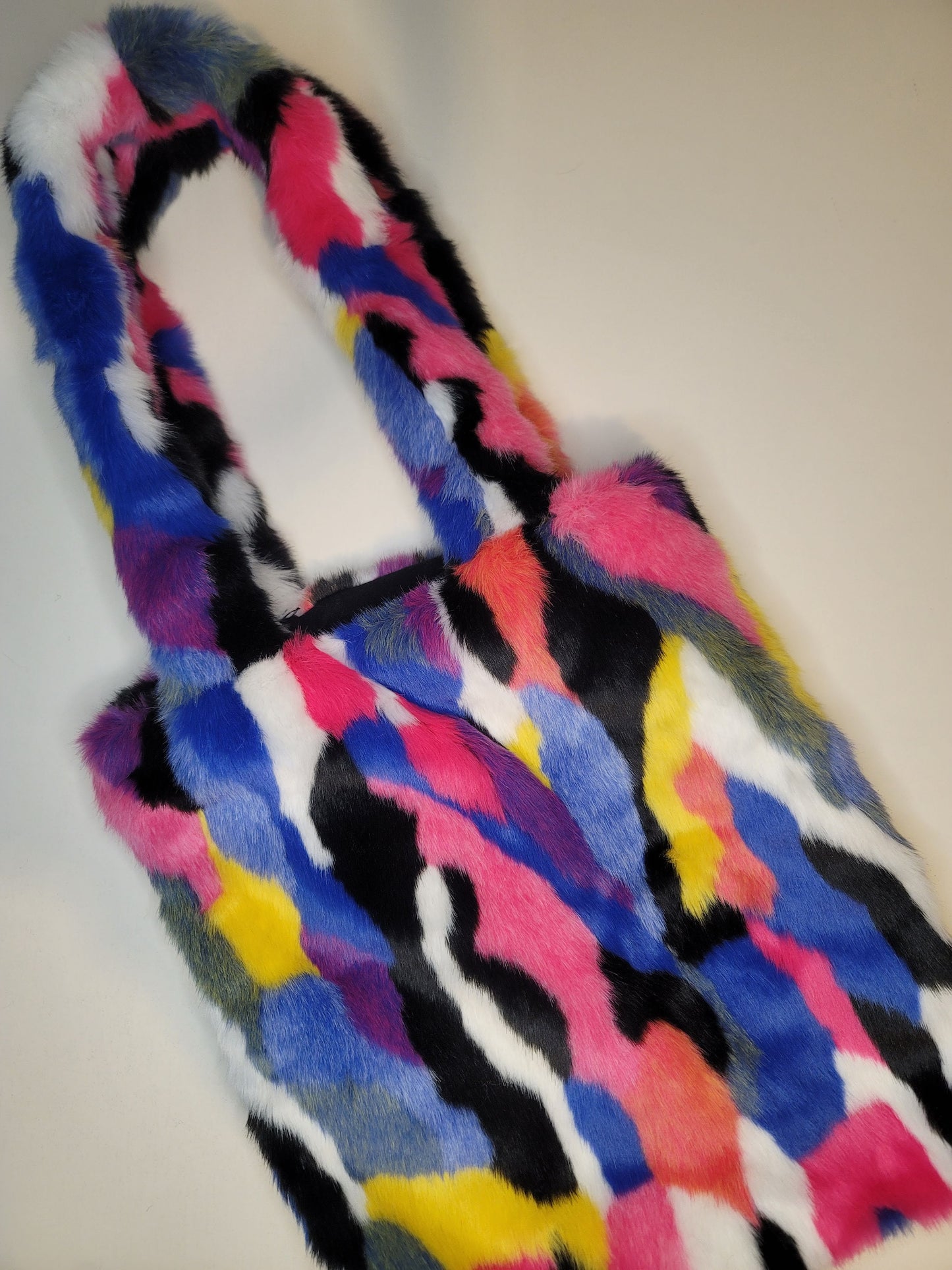 Rainbow Fur Tote Bag