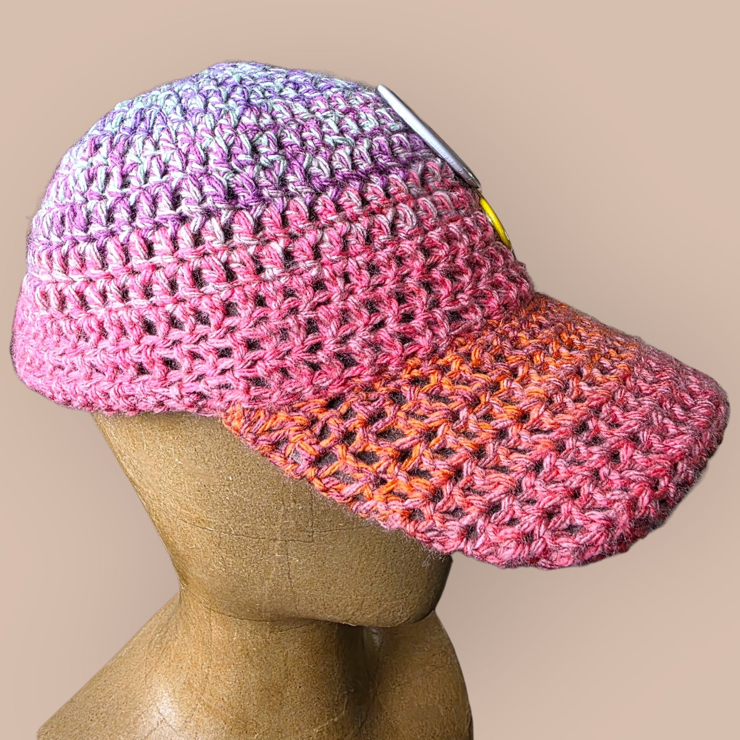 Stay Positive Crochet Cap