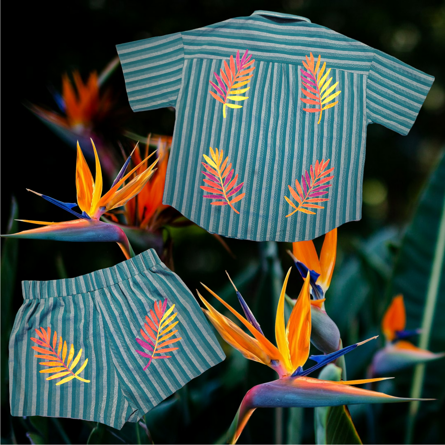 Birds of Paradise Short Set