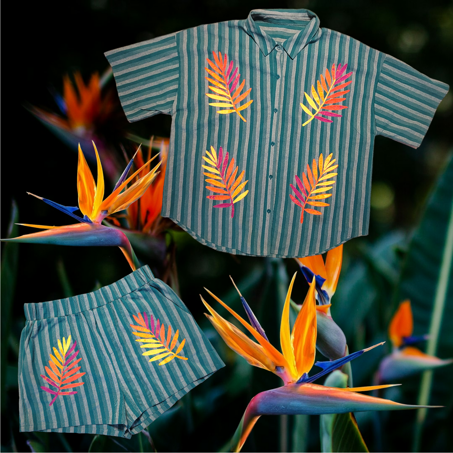 Birds of Paradise Short Set