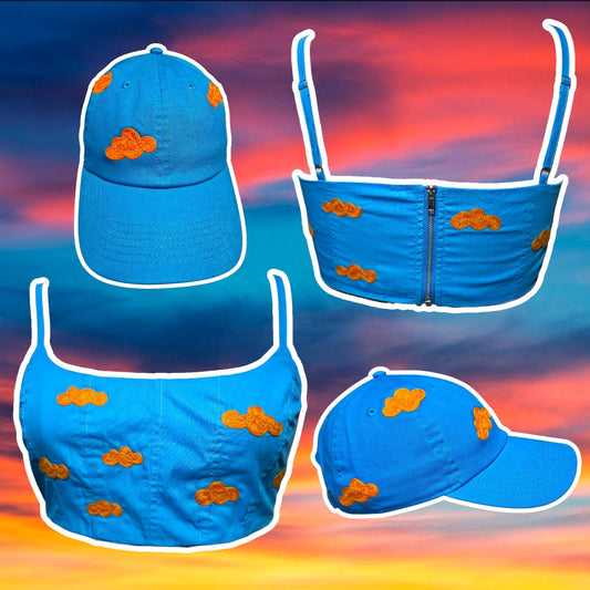 Orange and Blue Top