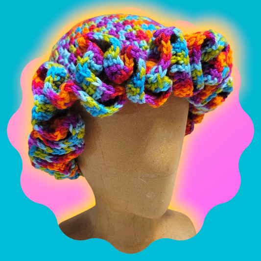 Rainbow Ruffle Bucket Hat