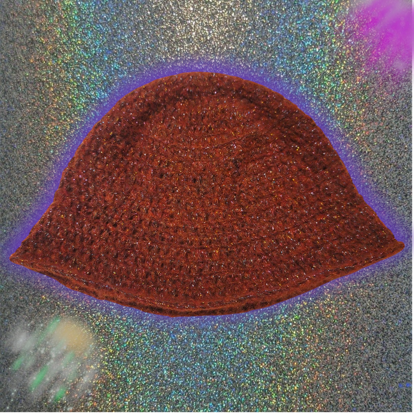 Rust Stardust Crochet Bucket Hat