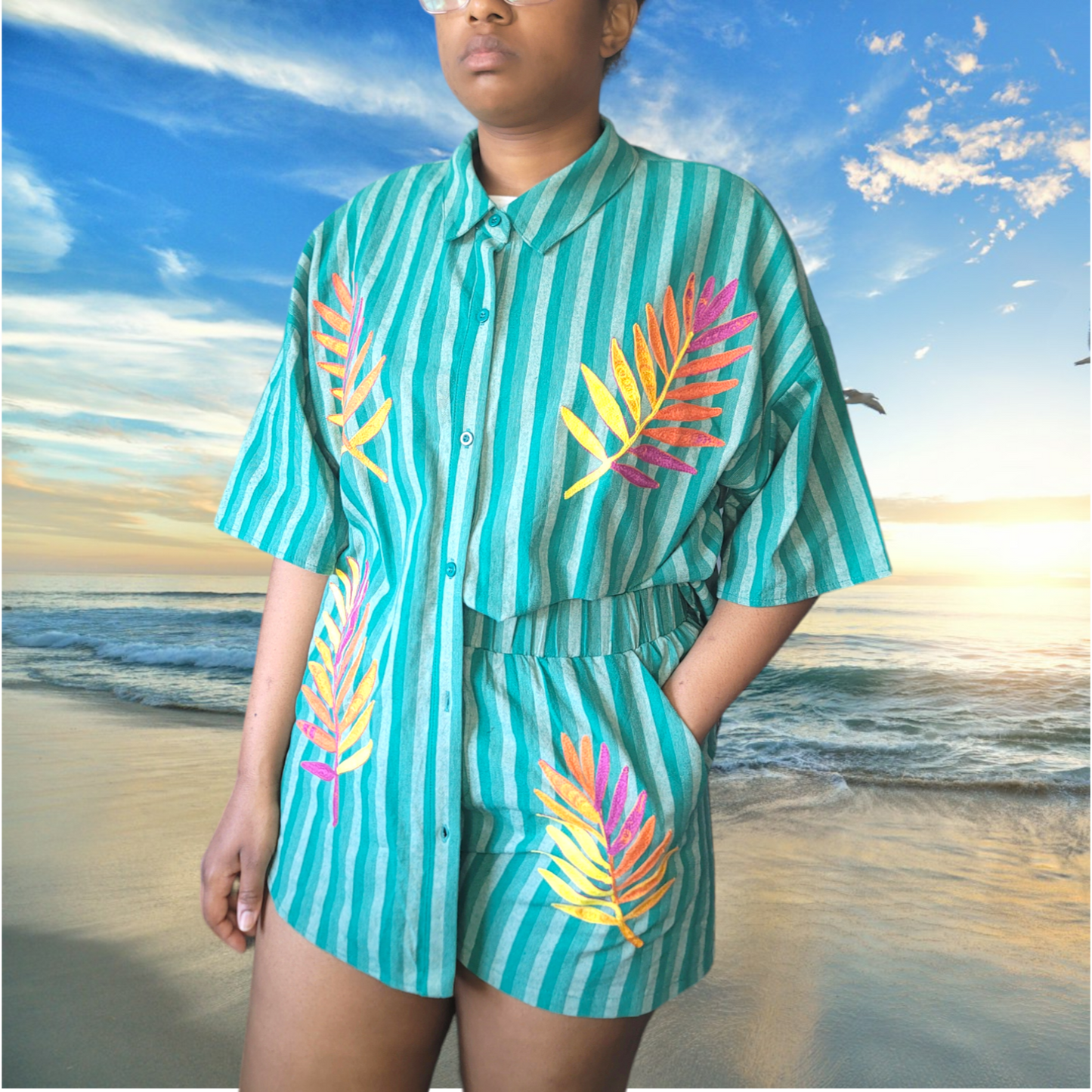 Birds of Paradise Short Set