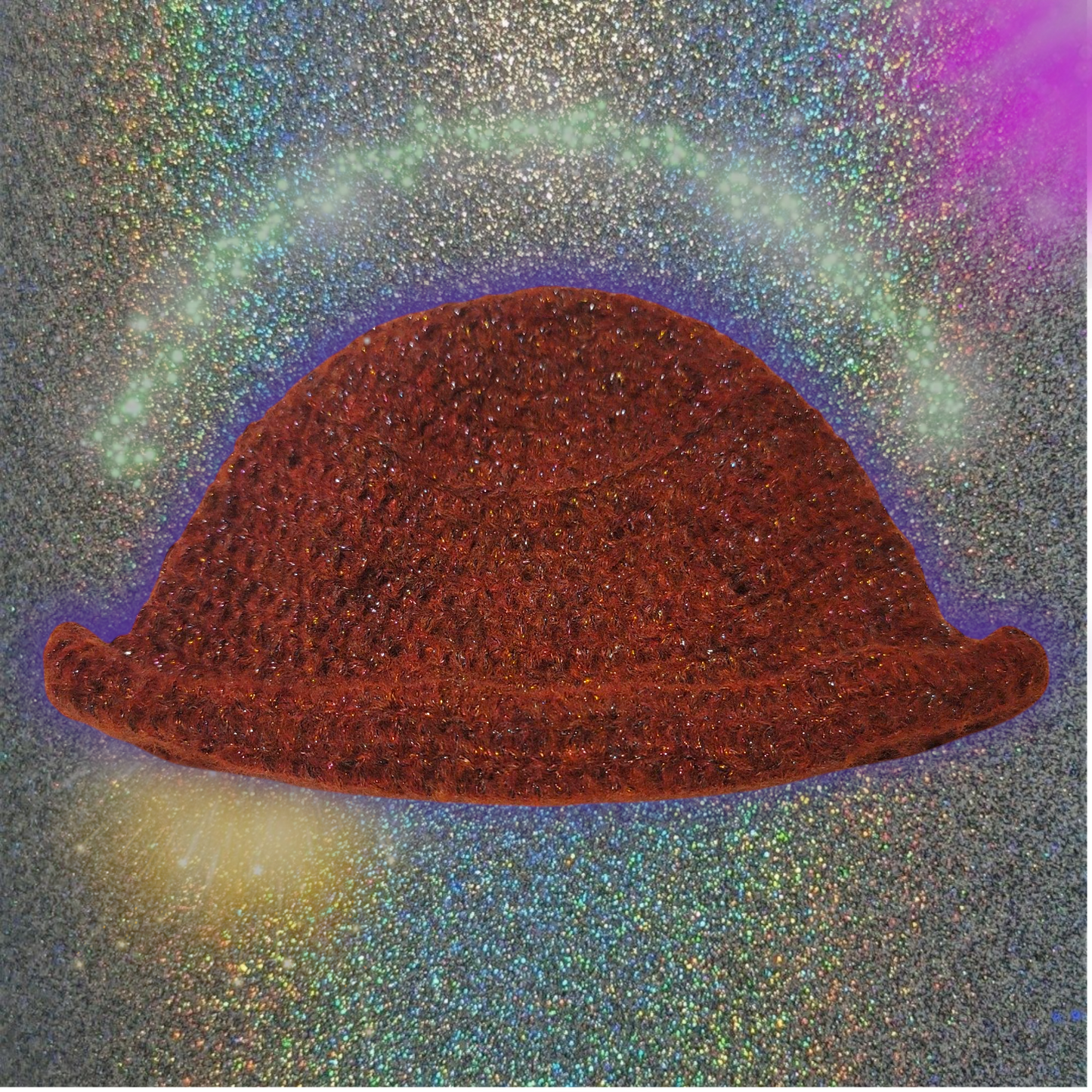 Rust Stardust Crochet Bucket Hat