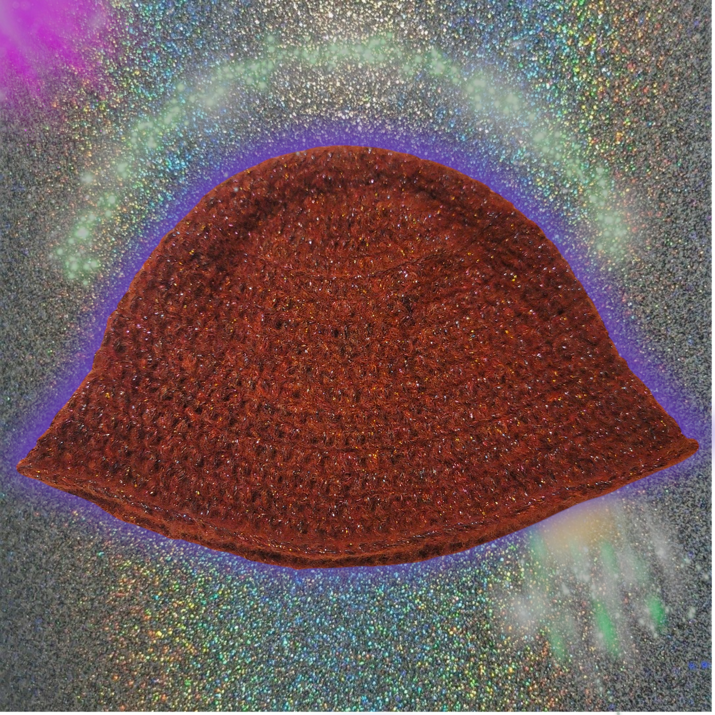 Rust Stardust Crochet Bucket Hat